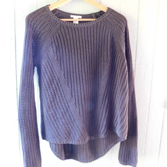 💎 Oversized Chunky Knit Black Sweater - Picture 1 of 8
